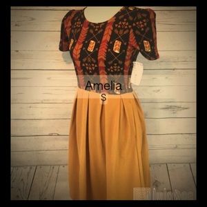 💛🖤❤️ Lularoe Amelia dress 💛🖤❤️
